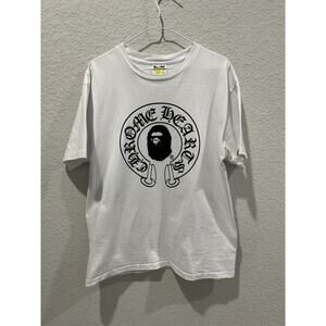 BAPE x Chrome Hearts Graphic T-Shirt White Size L